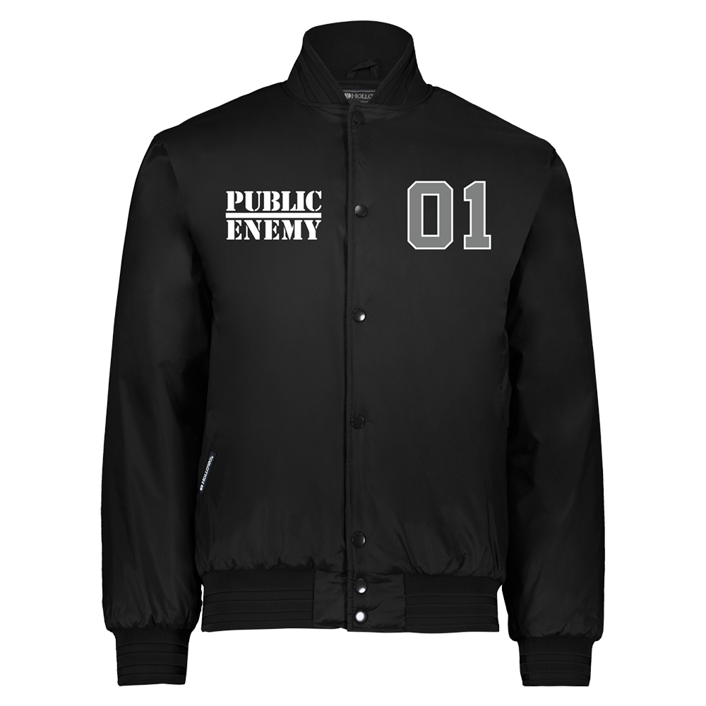 Enemy 01 Satin Baseball Jacket Public Enemy Official Store