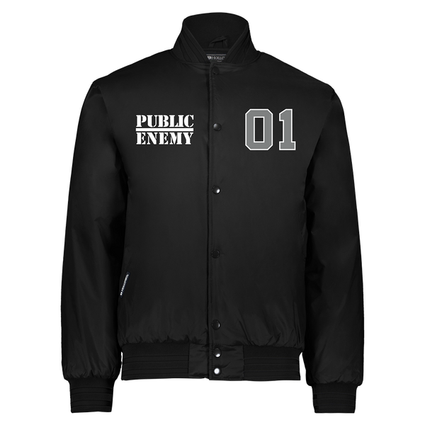 Enemy 01 Satin Baseball Jacket Public Enemy Official Store