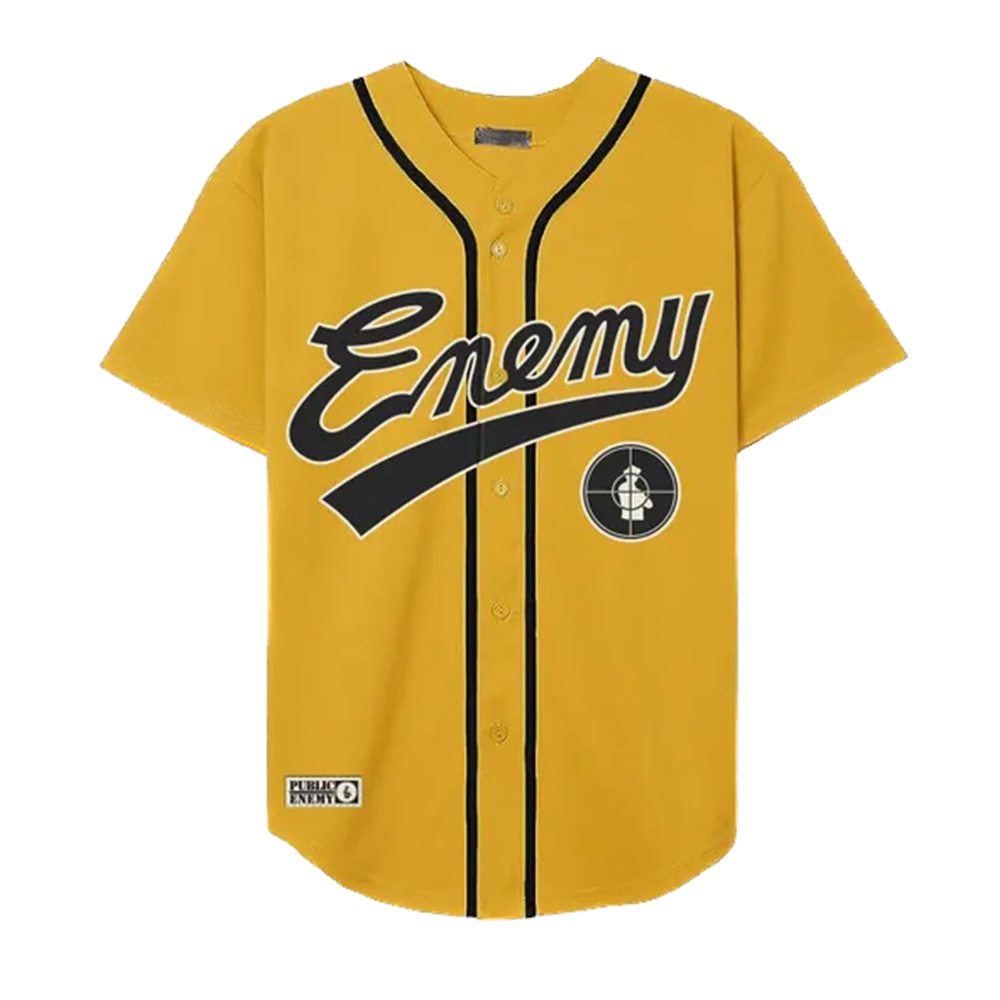 Fight The Power Gold Baseball Jersey